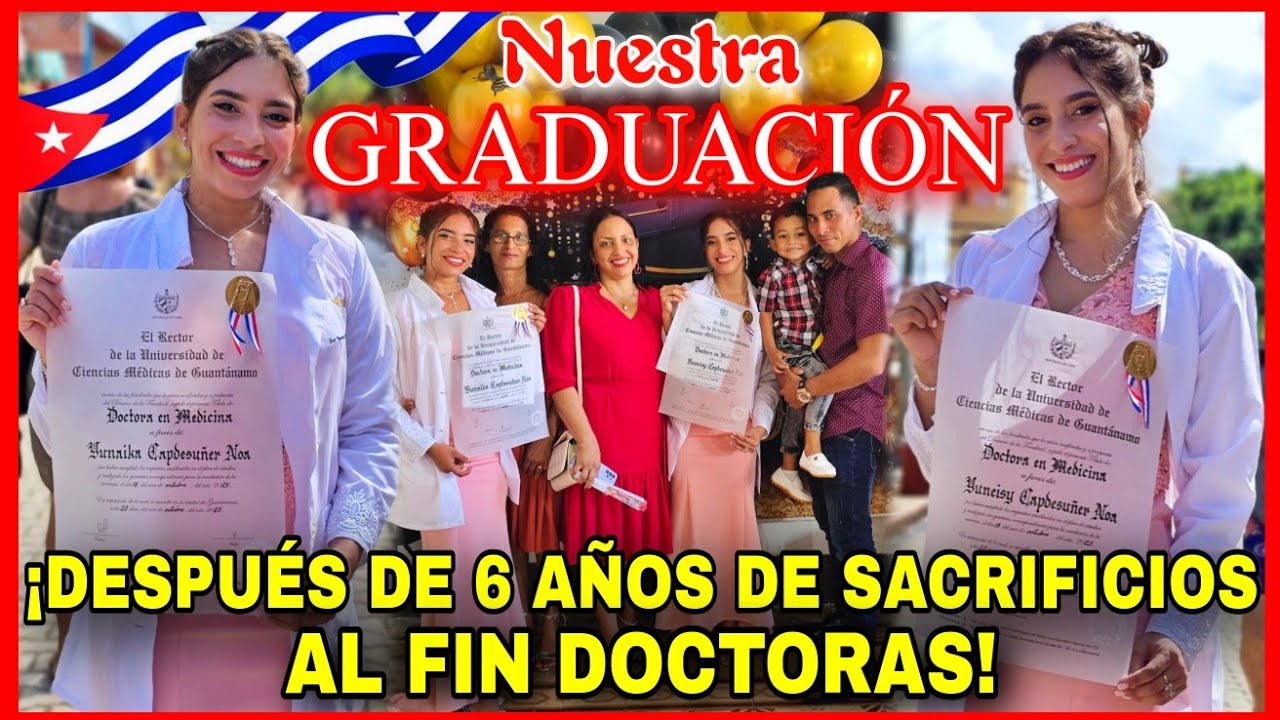 ASÍ FUE NUESTRA GRADUACIÓN🎓 de MÉDICO🩺 en CUBA🇨🇺 ¡DOCTORAS con HONORES🏅😭! GRACIAS MEXICO POR TODO🥺❤️