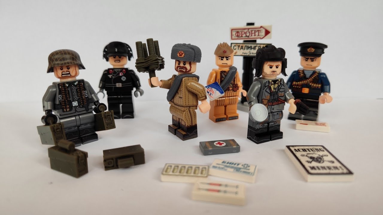 LEGO WW2 Review. Gamebrick Accessories for Lego Military Minifigures.