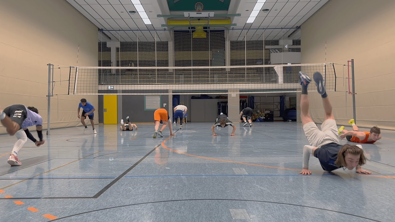 Diagonal- & Sideout-Übung und 5v4 Spiel l Bezirksoberliga Training 17022025