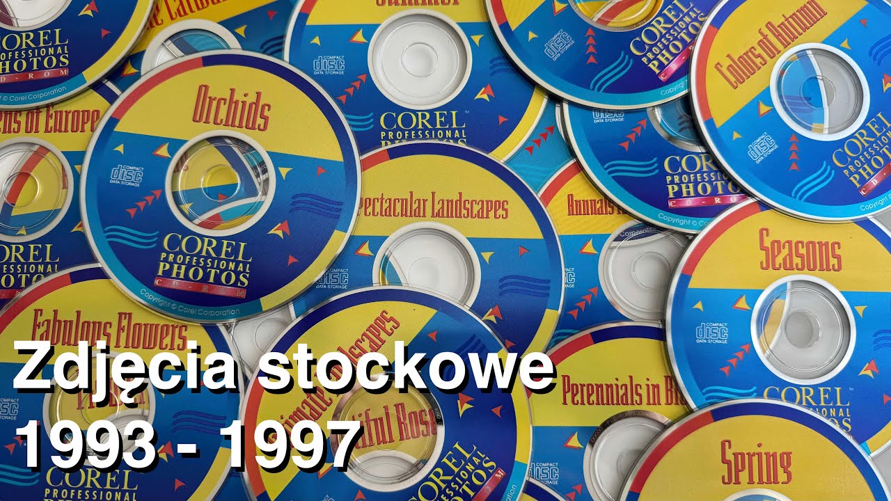 Zdjęcia stockowe z lat 90.: Corel Professional Photos, nostalgia i zaskakujące odkrycia