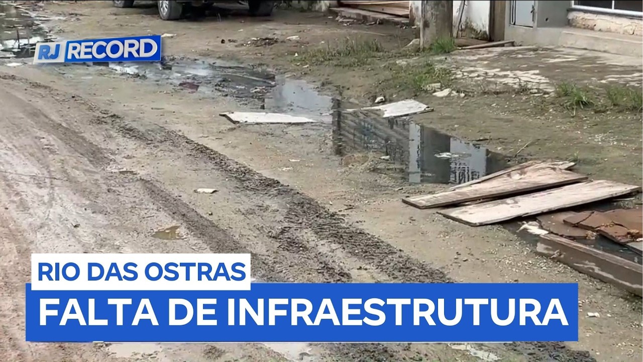 Moradores denunciam esgoto a céu aberto e lixo acumulado no bairro Âncora, em Rio das Ostras (RJ)