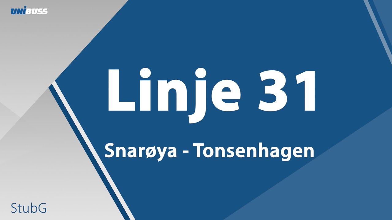 Linje 31 Snarøya - Tonsenhagen