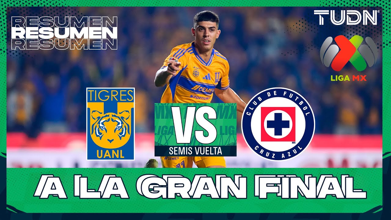 Resumen y goles I Tigres vs Cruz Azul | Liga MX - Semifinales Apertura 2025 | TUDN