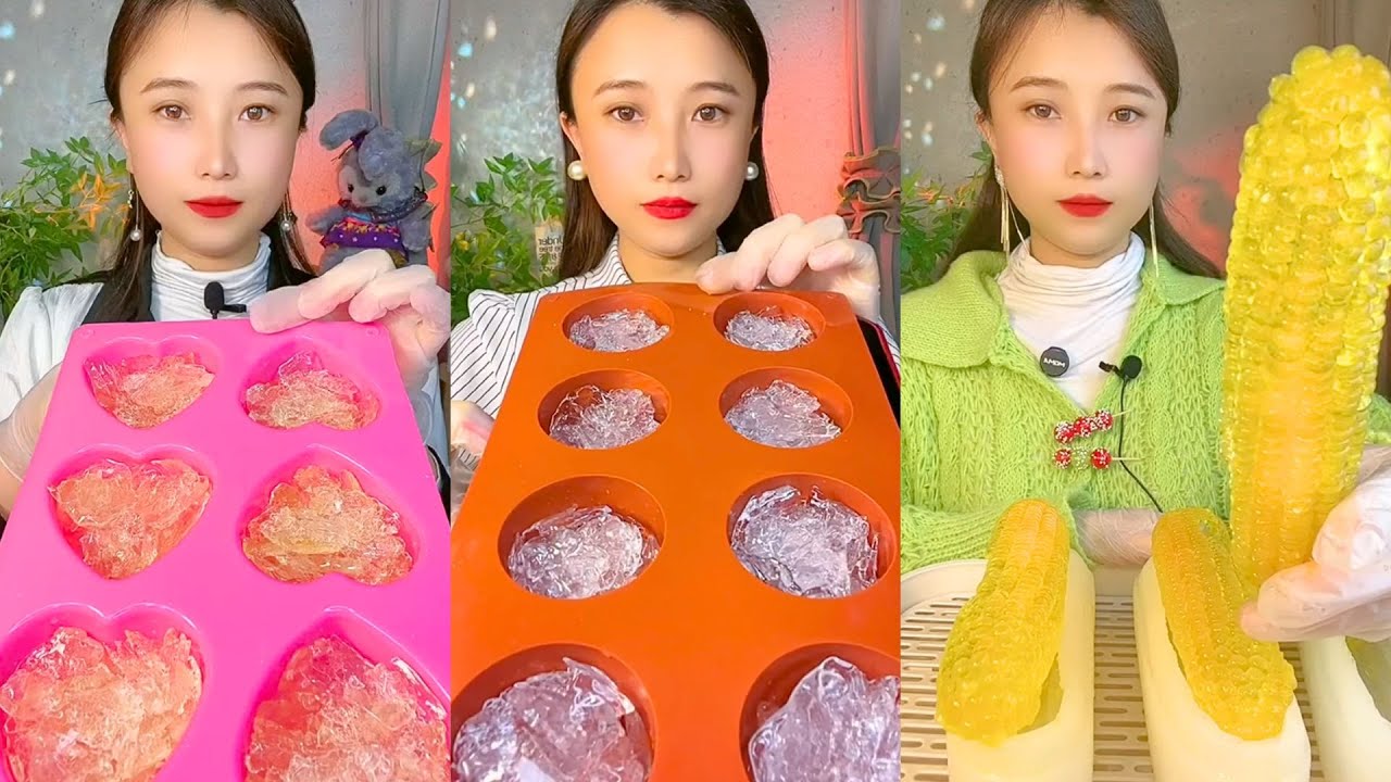 Homemade Chinese Ice Eating ASMR | Soft Frozen Desserts & Snow Ice Sounds #127