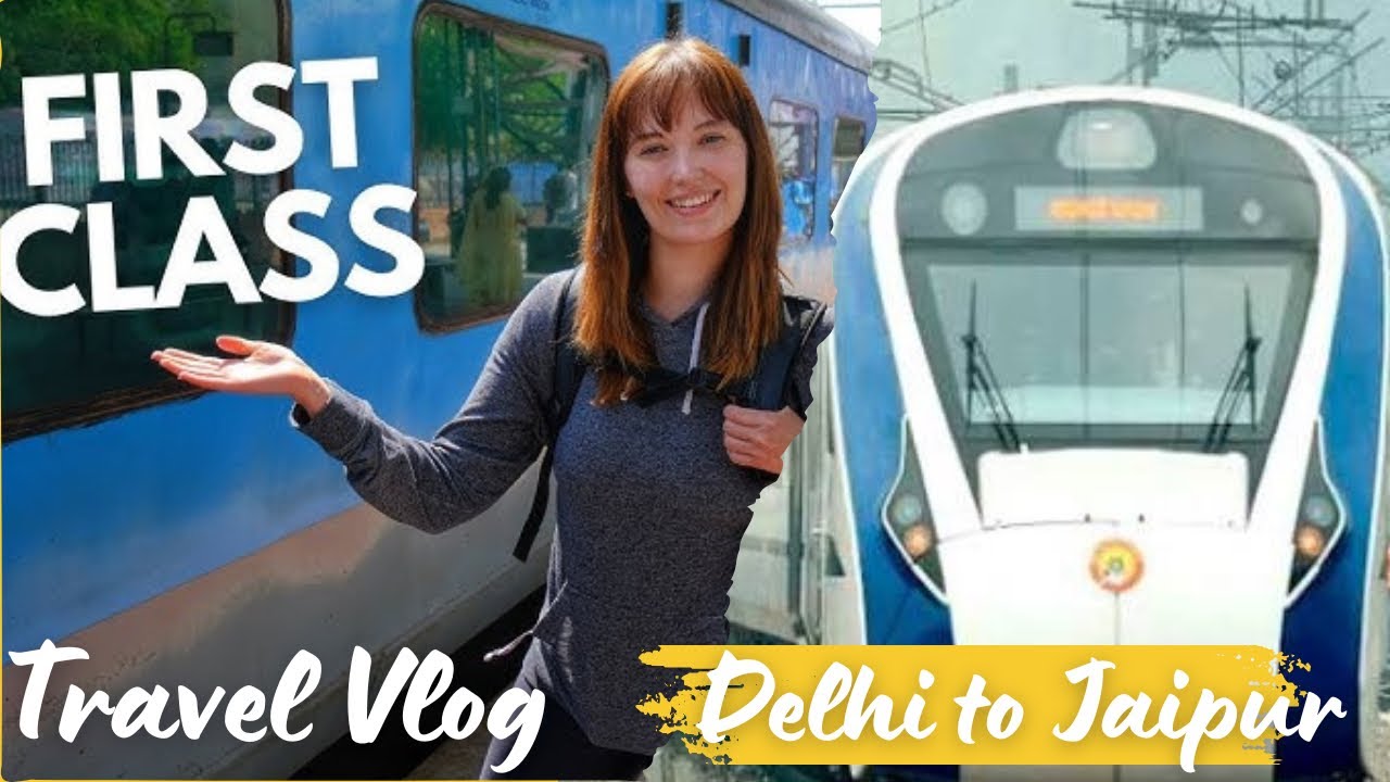 Delhi to Jaipur by train Mathura Jaipur trip vlog नई दिल्ली-जयपुर Gareeb Rath Express Full AC train