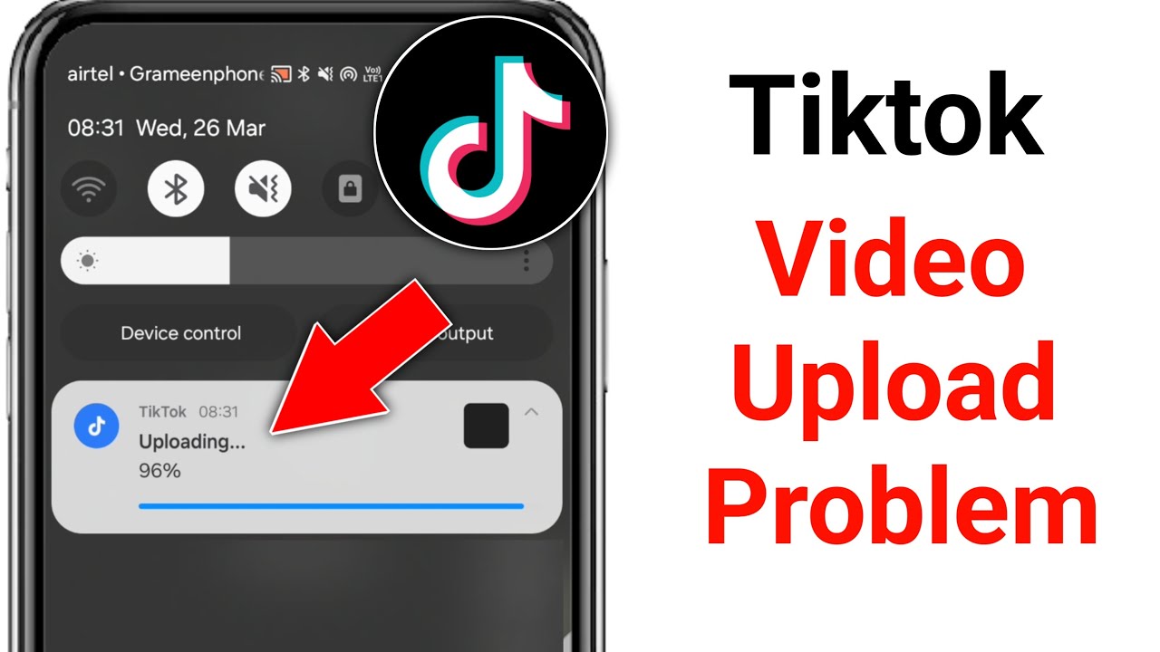 Tiktok Video Upload Problem 2025 || Fix Video Upload 96% Stuck on Tiktok