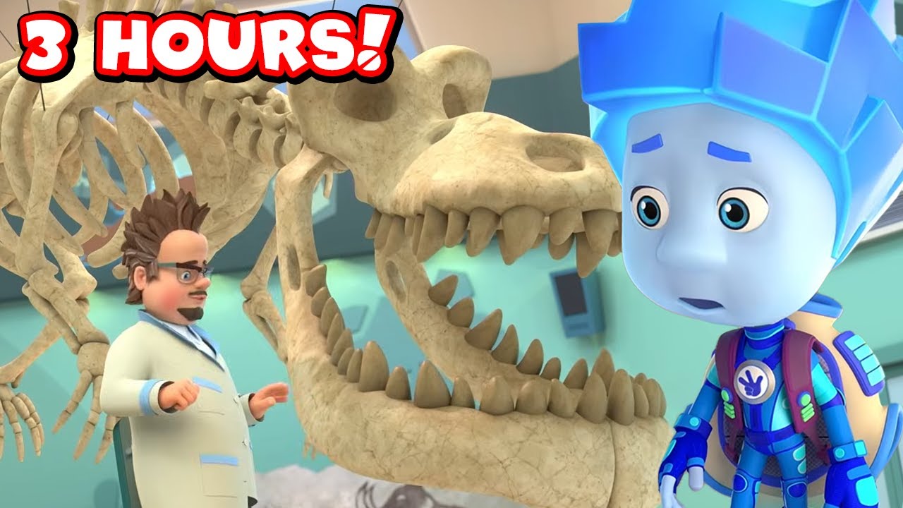 The Fixies try to help repair a dinosaur skeleton - 3 hours of The Fixies! | Compilation