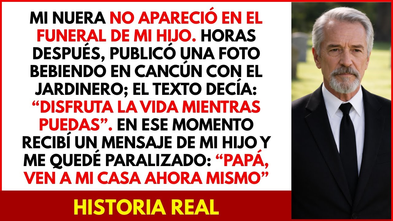 Mi nuera no apareció en el funeral de mi hijo. Horas después, publicó una foto bebiendo en…