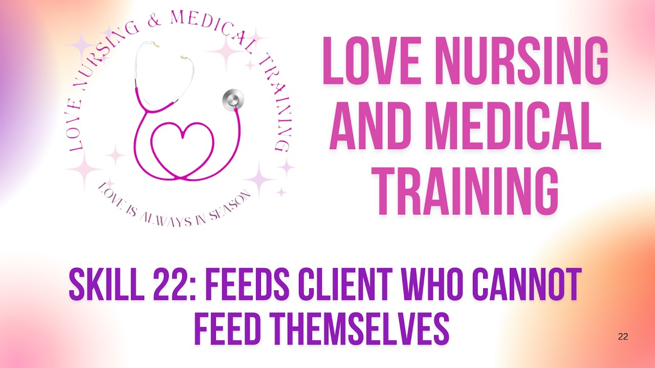 GEORGIA STATE CNA SKILLS EXAM: FEEDING