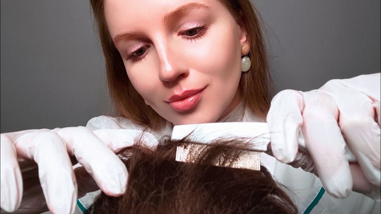 АСМР Детальный Осмотр Кожи Головы в Перчатках • ASMR Detailed Scalp Check in Gloves