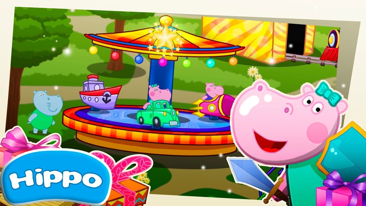 Hippo 🌼 Actualización del juego 🌼 Parque de atracciones 🌼 Dibujos animados Revisión del juego