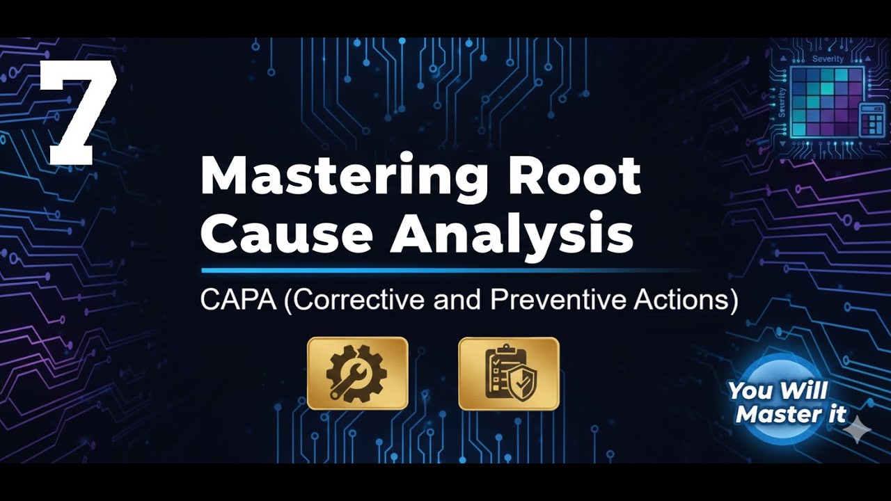 RCA Part 7: CAPA (Corrective and Preventive Actions) بالعربي