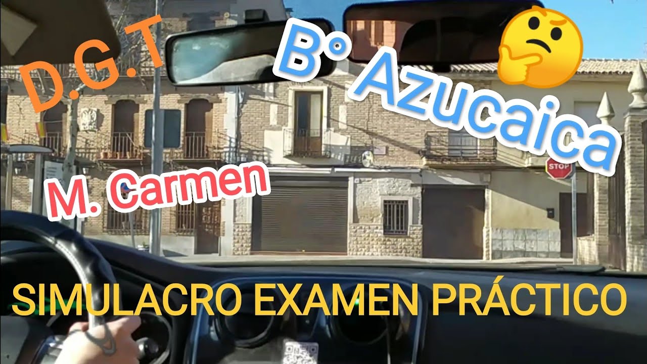 🍀Recorrido Examen M. Carmen Simulacro Toledo #simulacro #autoescuela #dgt #manejar #examendeconducir
