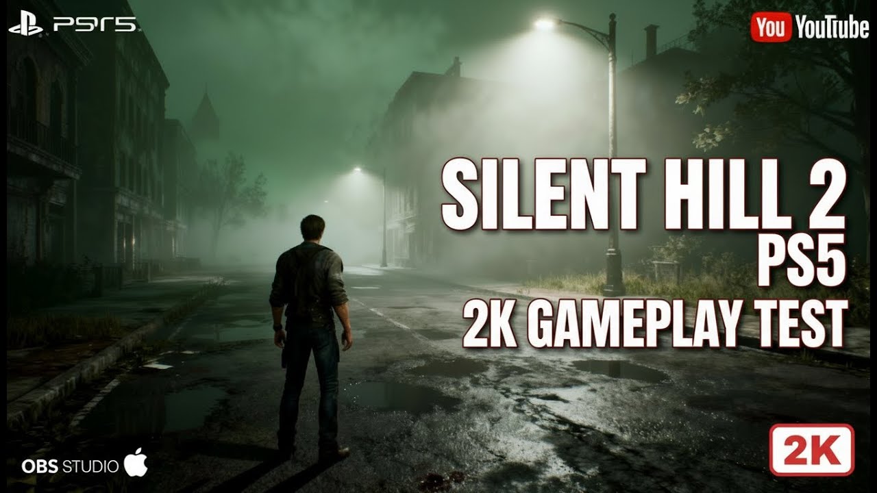 Silent Hill 2 PS5 &ndash; 18 Minutes of 2K Gameplay (OBS Apple VT H264 73,000 kbps Test)