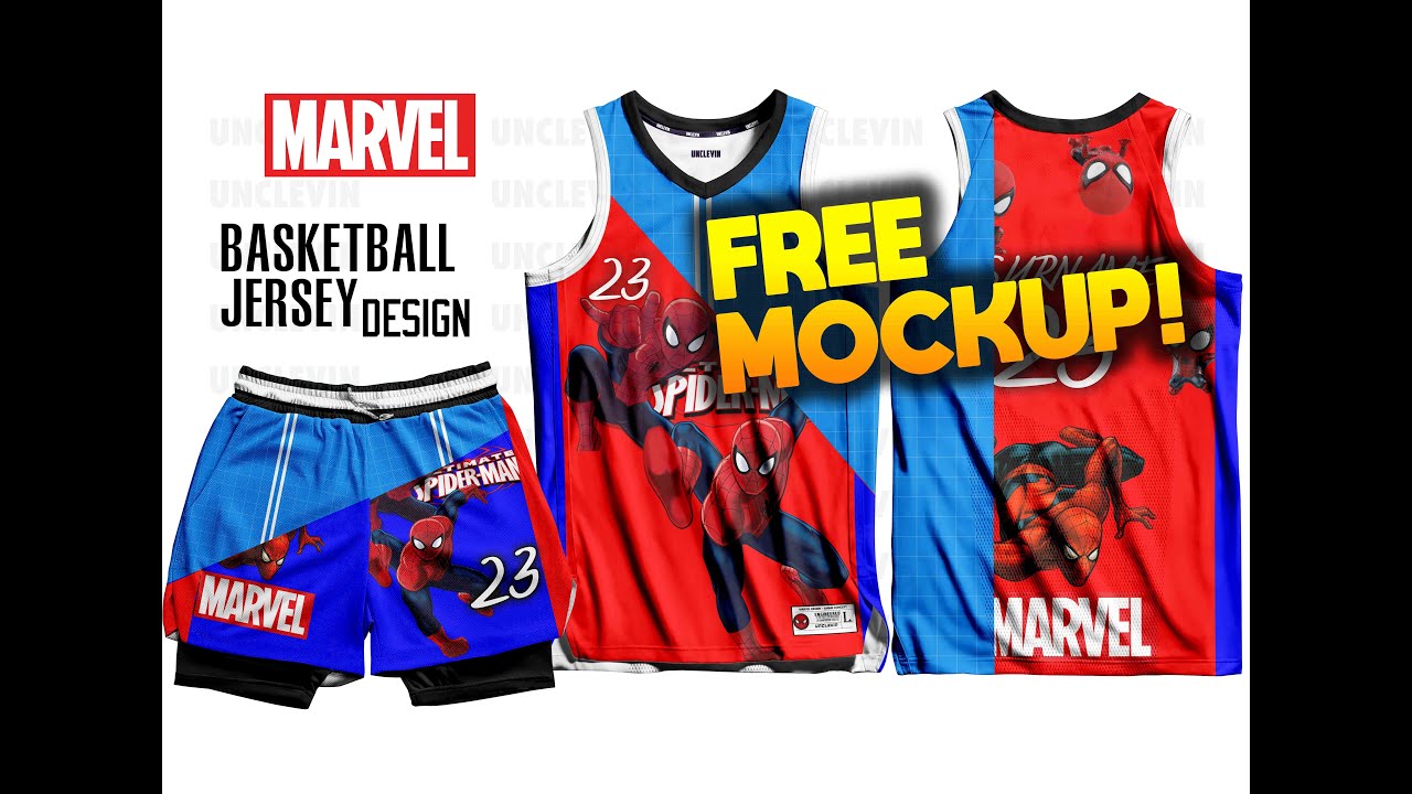 (Free Mockup) Sublimation NBA Cut Basketball Jersey | PSD file
