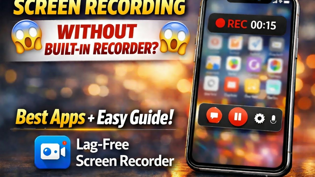 Mobile Me Screen Recorder Nahi Hai? 😱 Lag-Free Screen Recording Ka Best App!#ScreenRecordet#HindiTec