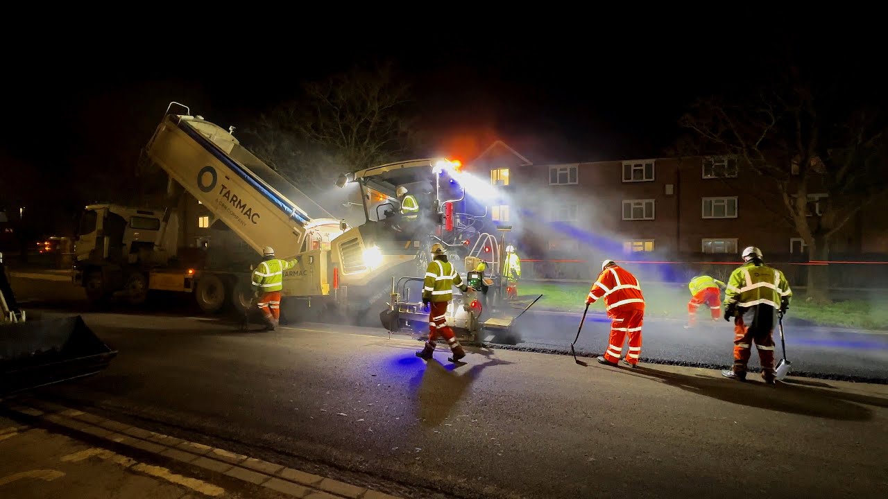 Resurfacing Works-A4013 Princess Elizabeth Way, Cheltenham-Night 5-Part 1