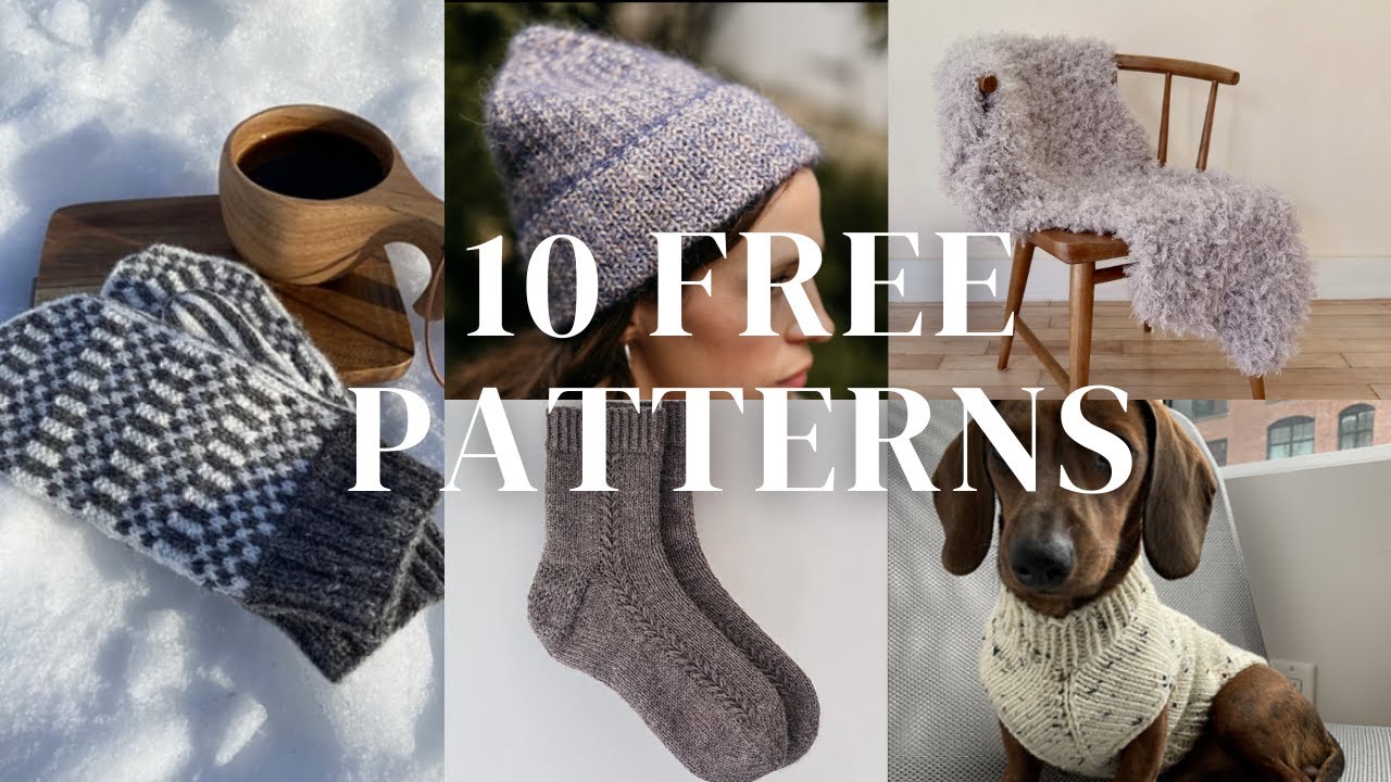 10 FREE super quick gift knitting patterns