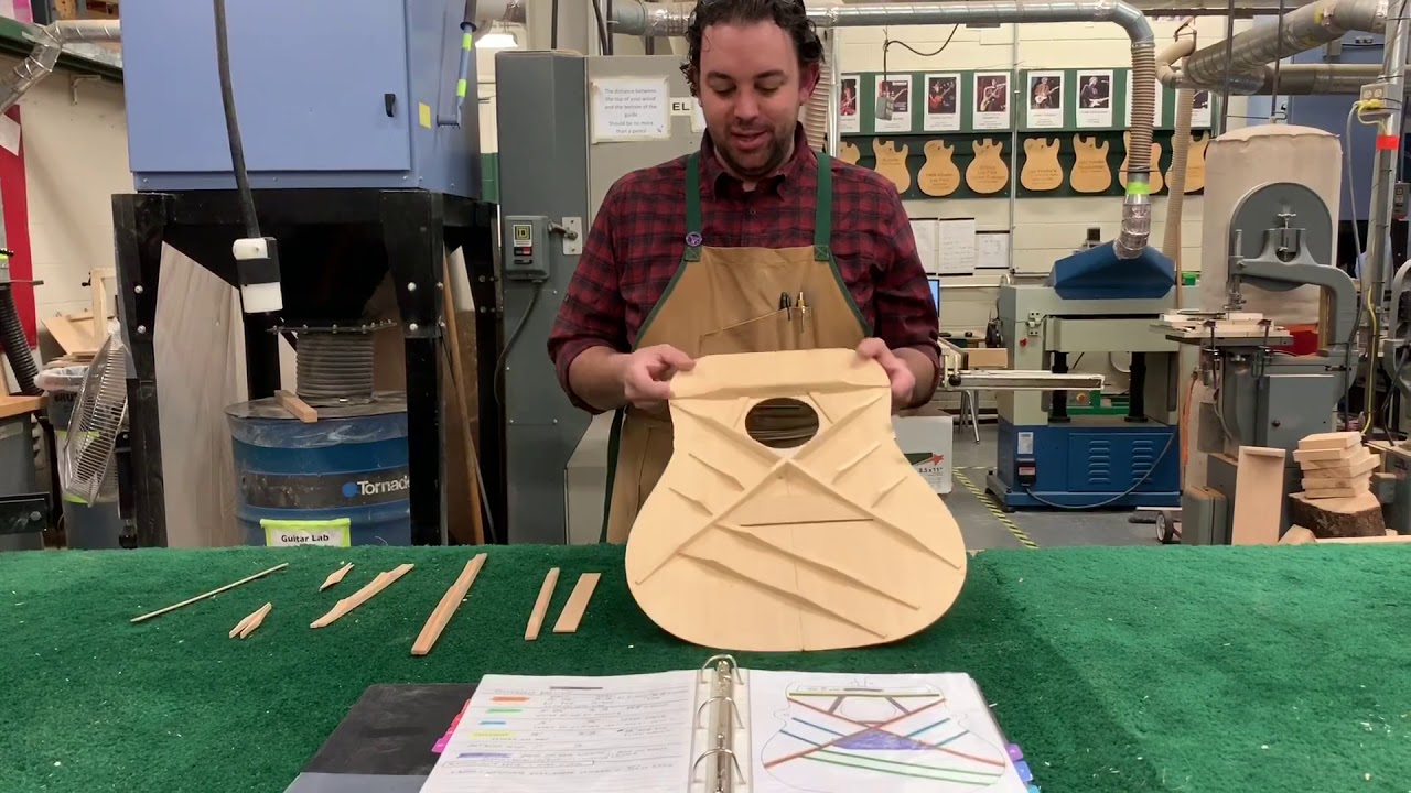 PHS Acoustic Guitar - Top Bracing Layout