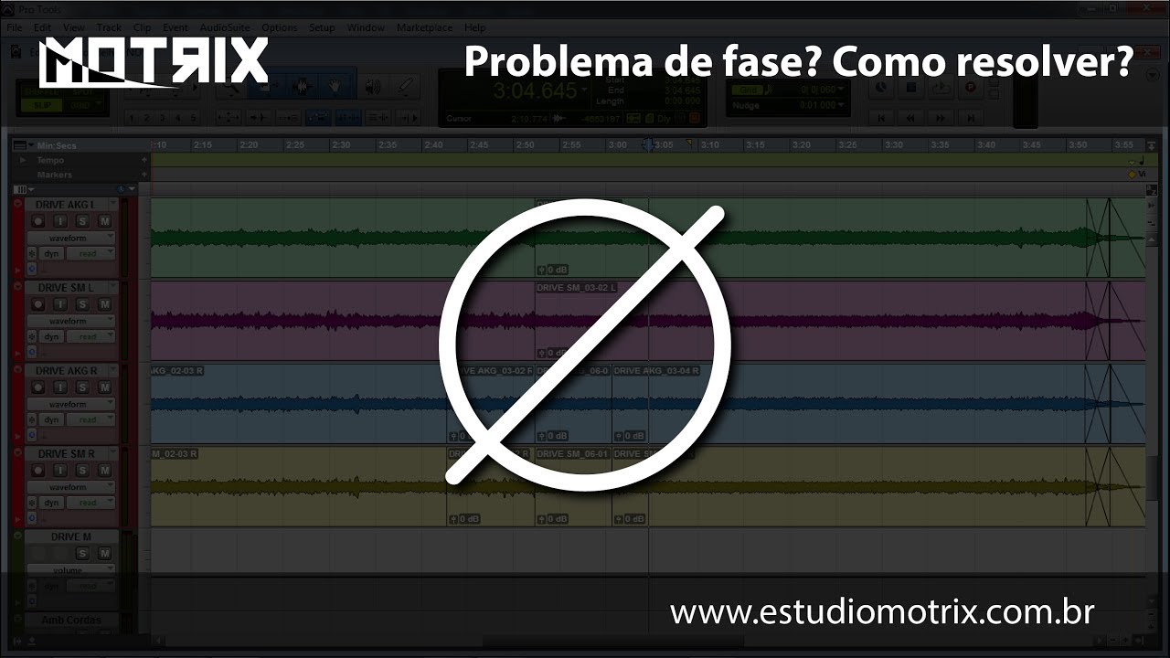 Problema de fase no áudio? Como resolver?