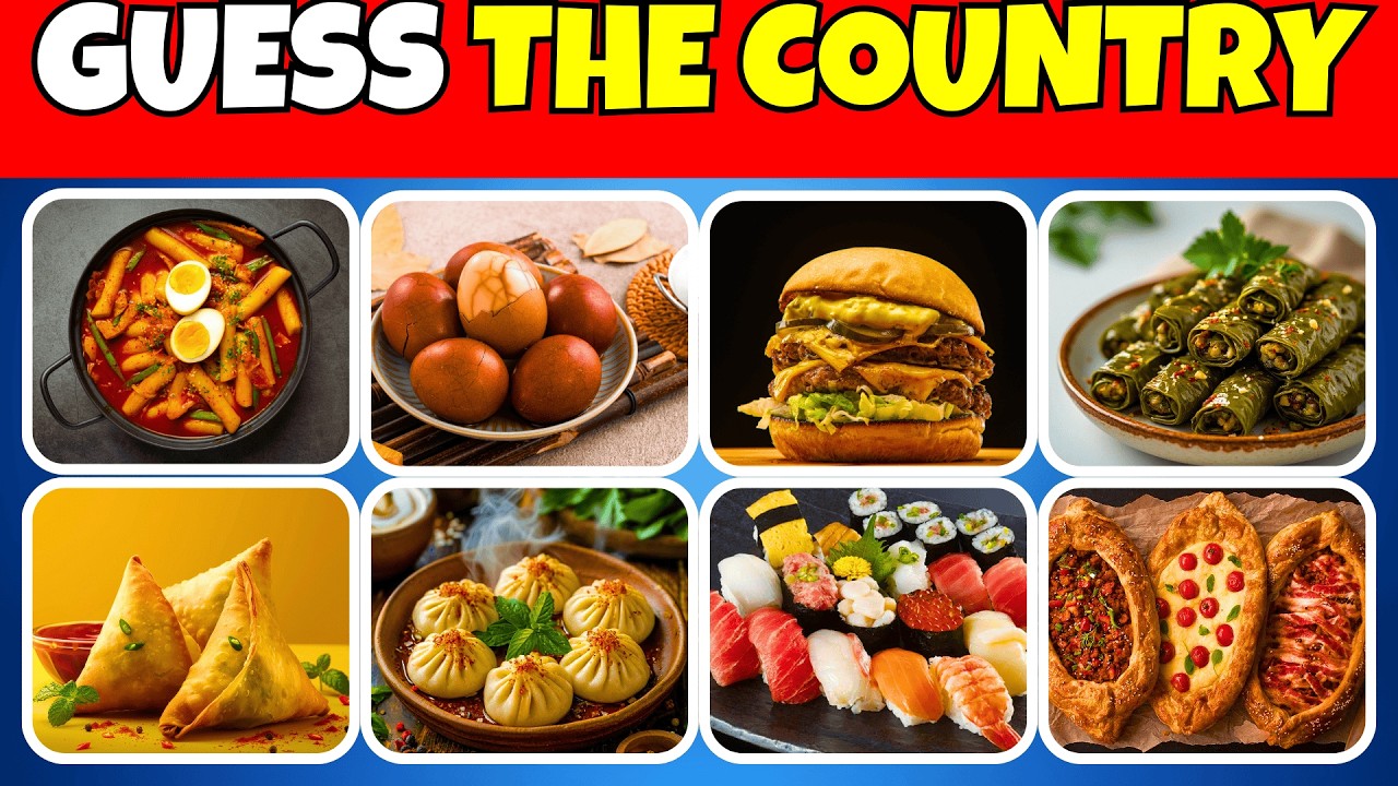 Guess the Country by the Food 🍕🌍 | Pick & Play Hub📝