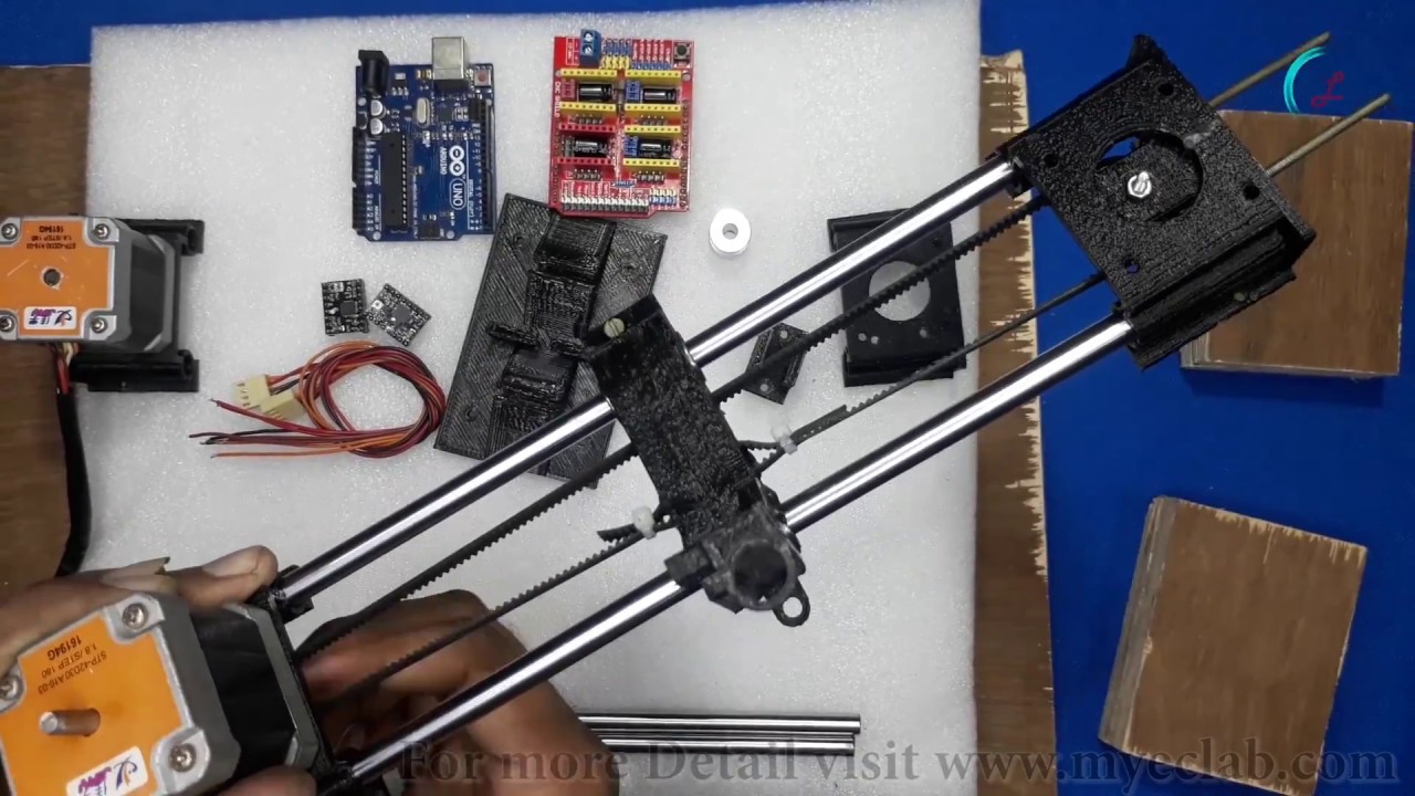 How to make mini plotter machine at home