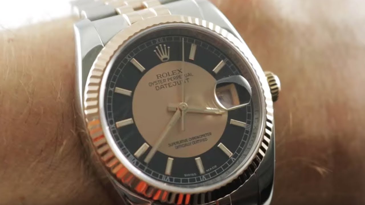 Rolex Datejust Tuxedo Dial 116231 Rolex Watch Review