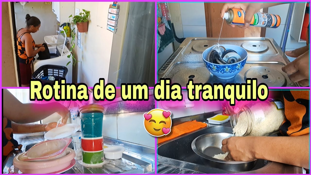 Rotina de um dia tranquilo 🙏🥰 limpeza e Organização do lar✨️