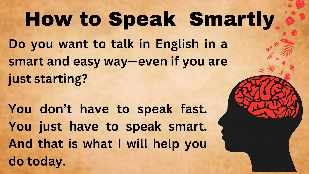 Talk smartly in English || Think Fast Speak Smart || Learn English || Bookish English