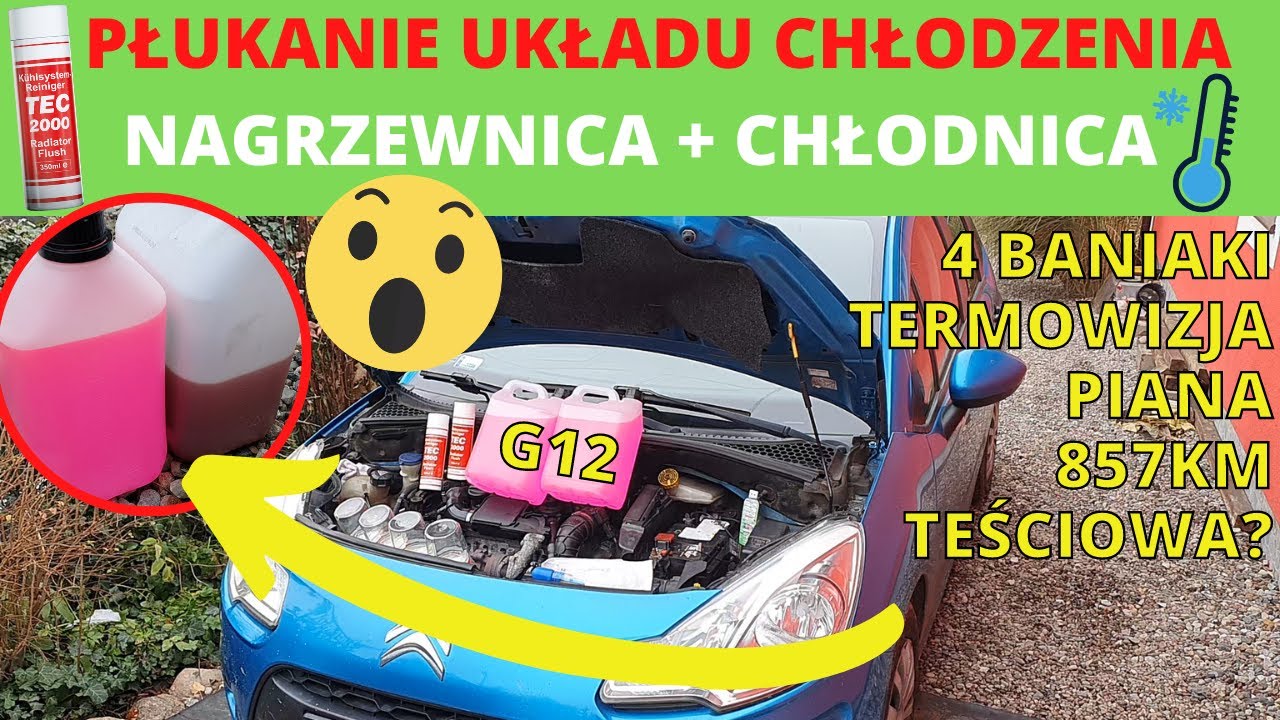 Turbo płukanie układu chłodzenia! Płukanka do chłodnicy/nagrzewnicy - test TEC2000 Radiator Flush :)