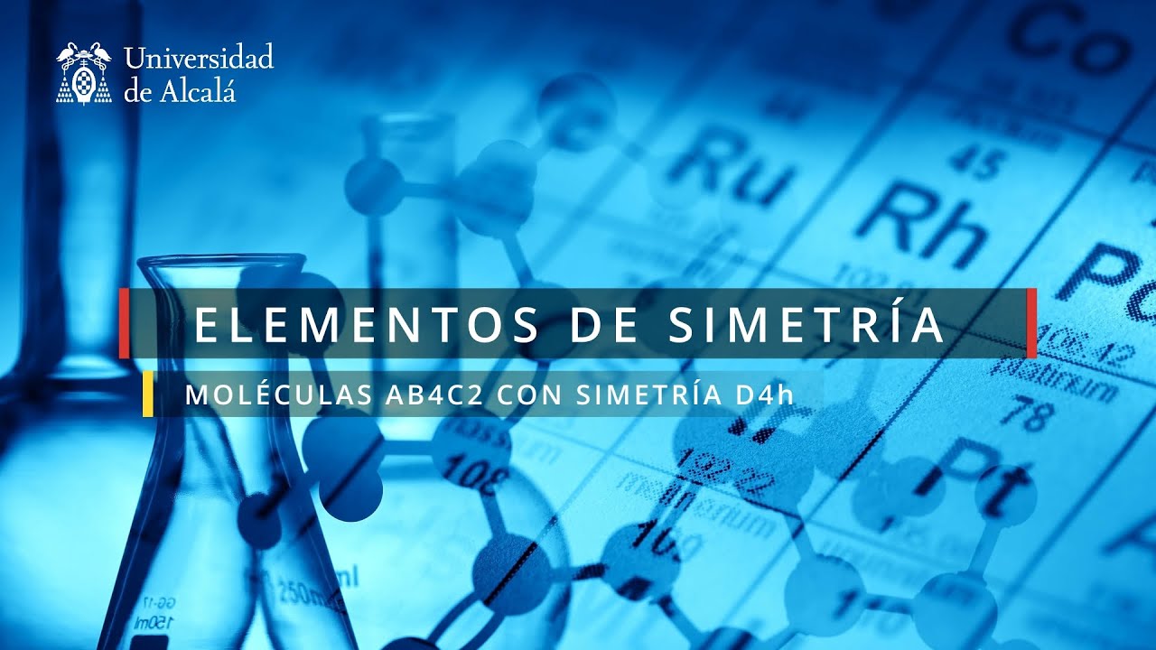 Elementos de Simetría de moléculas AB4C2 con simetría D4h