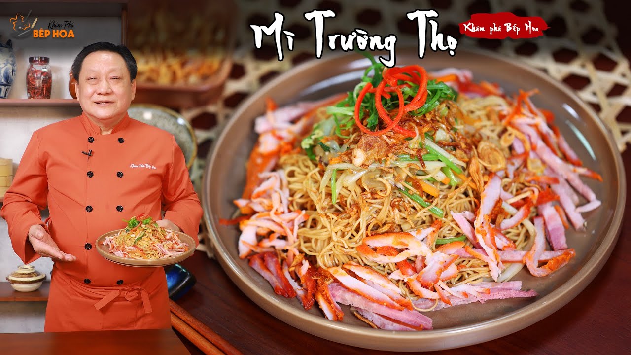 Cách làm Mì Trường Thọ - Món mì xào ngon đặc trưng của người Hoa | Chinese Longevity Noodle (Engsub)