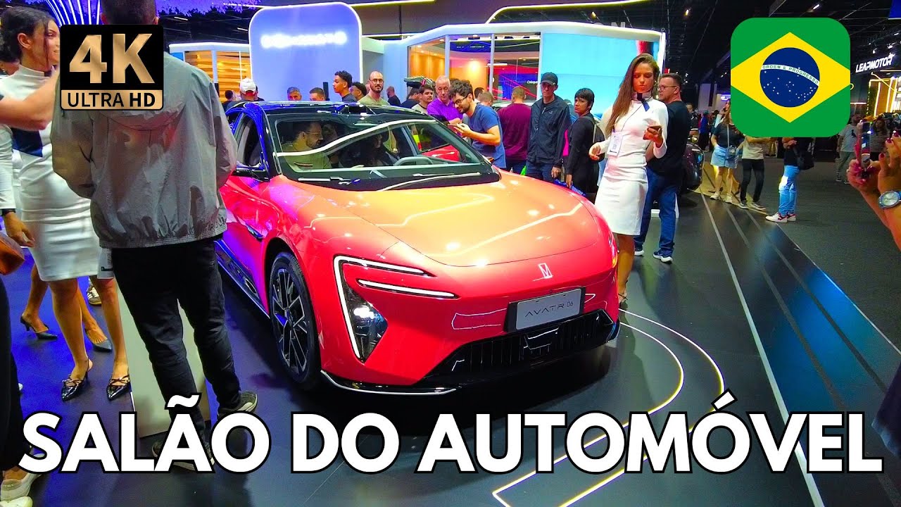 [4K] Автосалон в Сан-Паулу 2025 — автомобиль будущего — электрический
