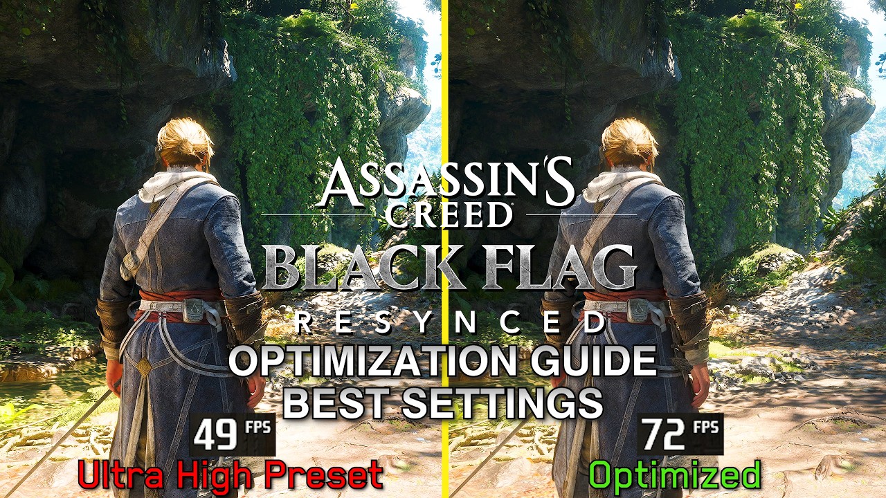 Assassin's Creed Black Flag Resynced | ГАЙД ПО ОПТИМИЗАЦИИ | Тест всех настроек | Лучшие настройки