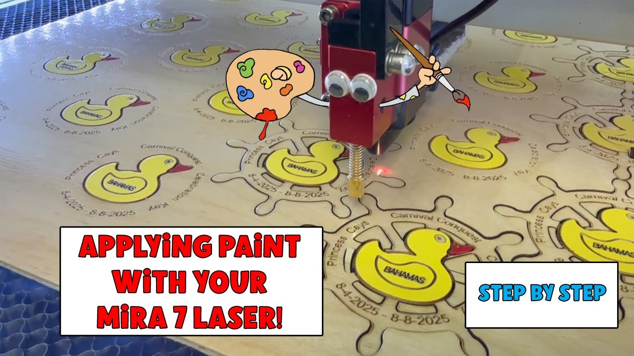 Applying Paint with your Laser on my AEON Mira 7 Laser #aeonvip @AeonLaserUSA