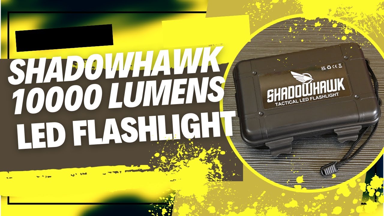Обзор и распаковка светодиодного фонарика Shadowhawk LED 10000 люмен — лучший тактический фонарь!