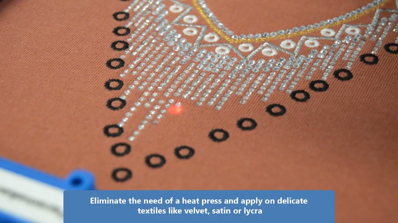 GEMfix - Automatic Rhinestone Setting Machines - Combine Rhinestones with Embroidery