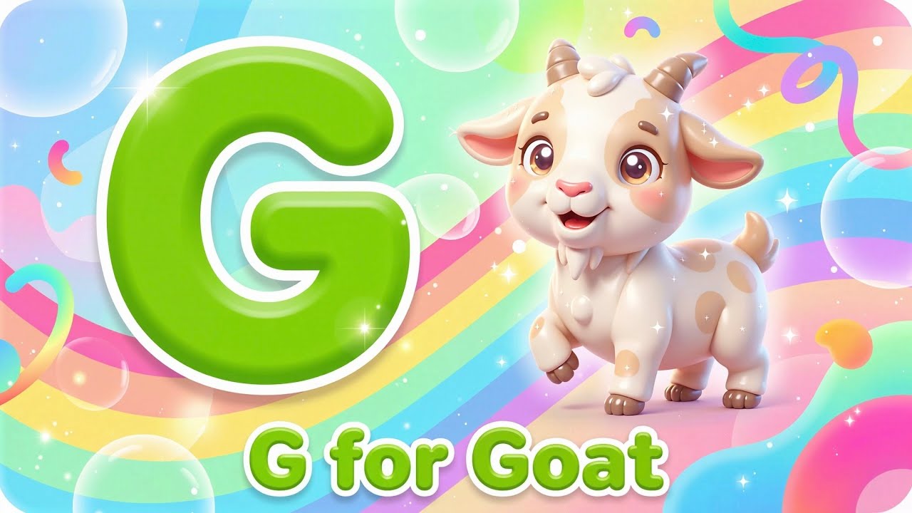 ABC Phonics Song | G for Goat | Alphabet Sounds for Toddlers
