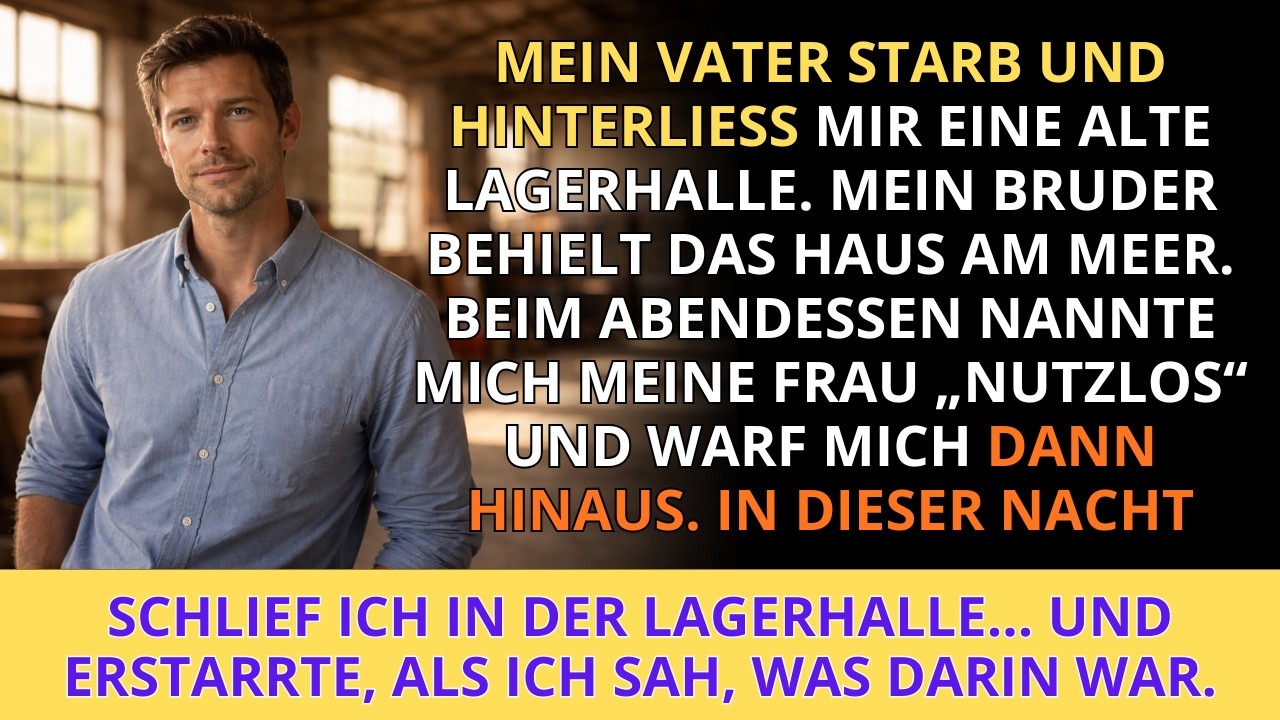 Mein Vater hinterließ mir eine alte Lagerhalle. Meine Frau sagte, ich sei ein Versager... bis ich...