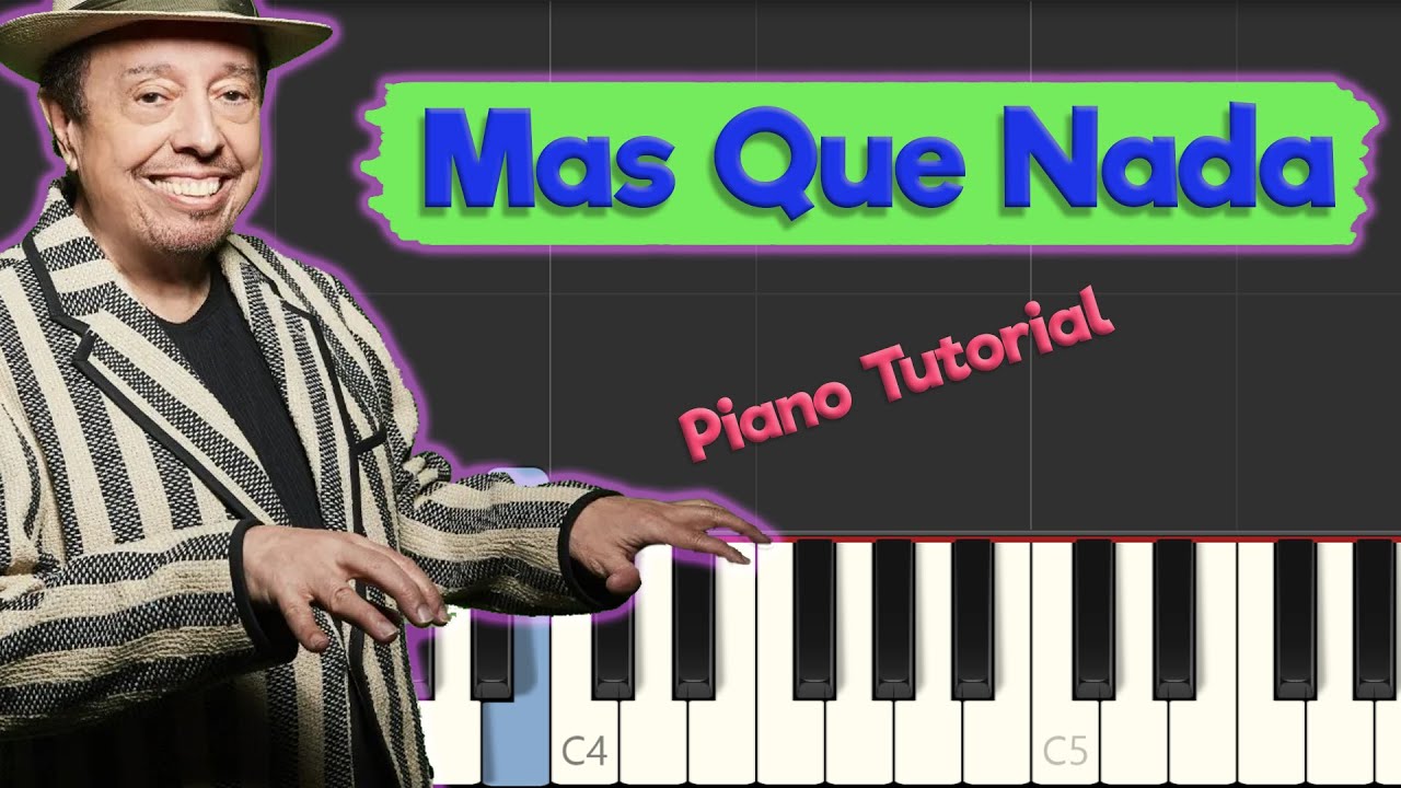 Mas Que Nada - Jazz Piano Tutorial (~sheets and backing tracks in description!~)