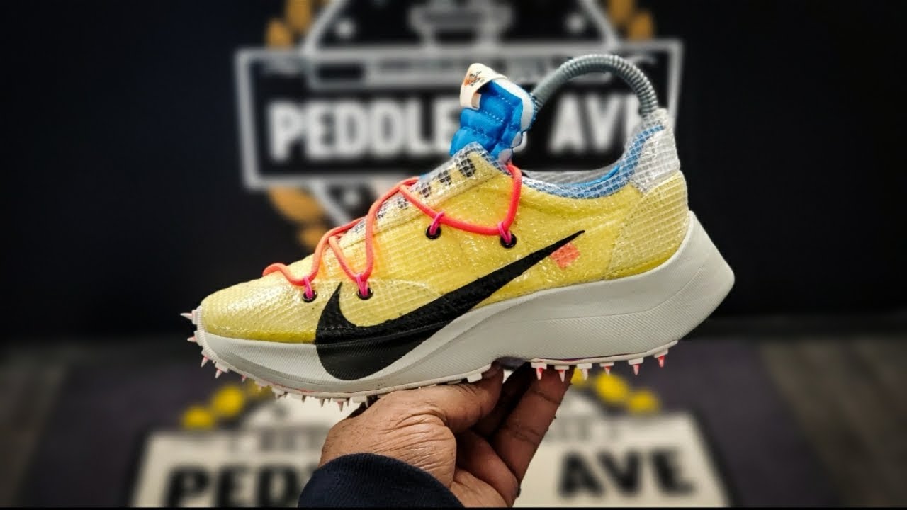 NIKE VAPOR STREET x OFF WHITE TOUR YELLOW UNBOXING + ON FOOT