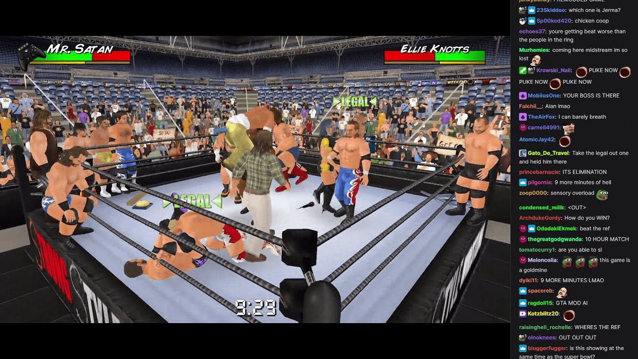 Jerma Streams [with Chat] - Wrestling Empire (Part 2)