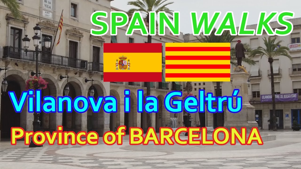 VILANOVA I LA GELTRU [HD] (BARCELONA) Summer walk