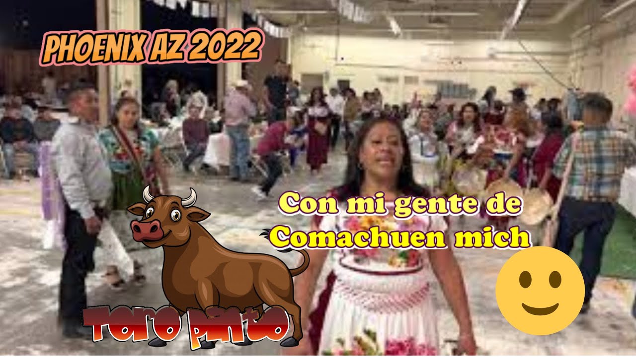 Asi Bailan  El Toro Pinto 🐂Con Grupo Descendencia Purépecha,En Phoenix,💃🍻🍾Mi Gente De Comachuen