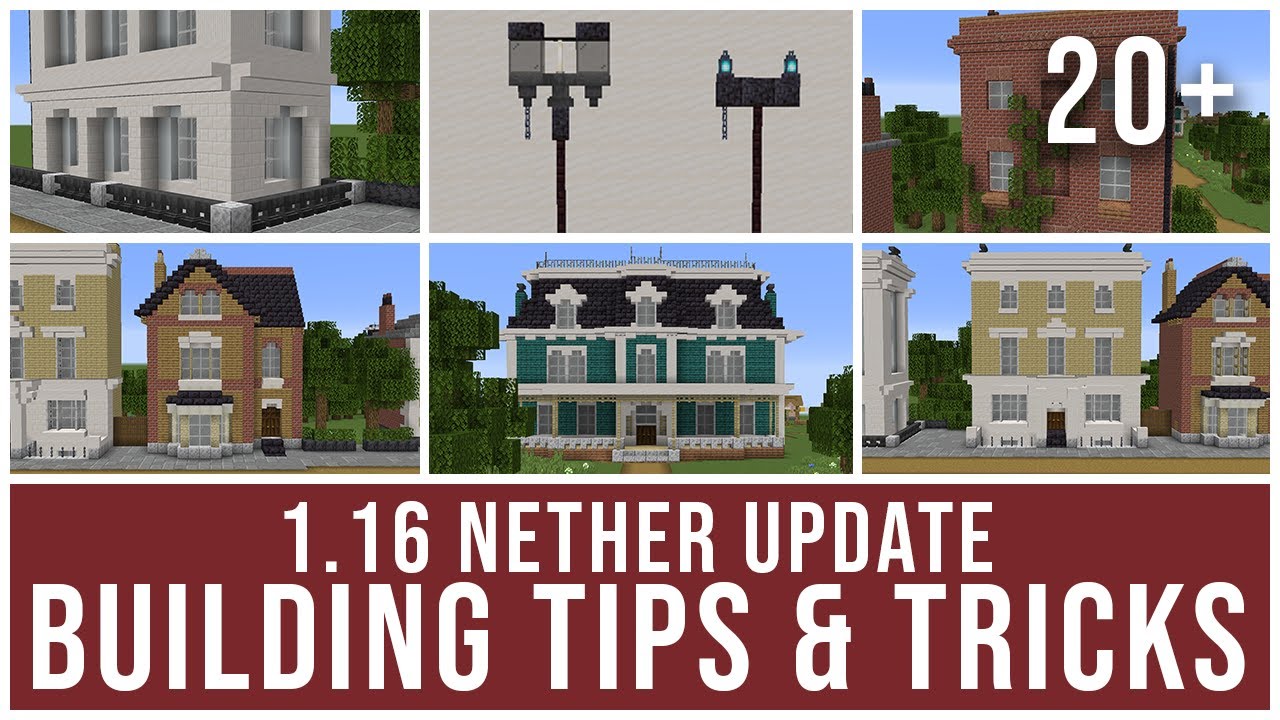 Minecraft 1.16 Nether Update Building Tips and Tricks - Victorian Building Ideas