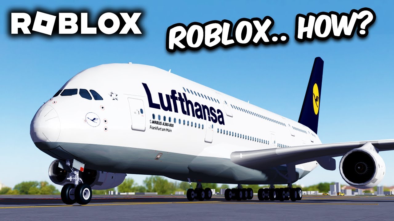 FLYING ON THE A380 IN ROBLOX!