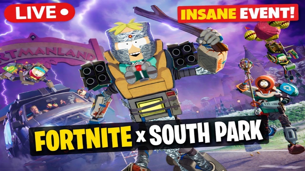 🔴 LIVE! Fortnite x South Park Update 🤯 | Cartmanland Chaos | Stream 58/365