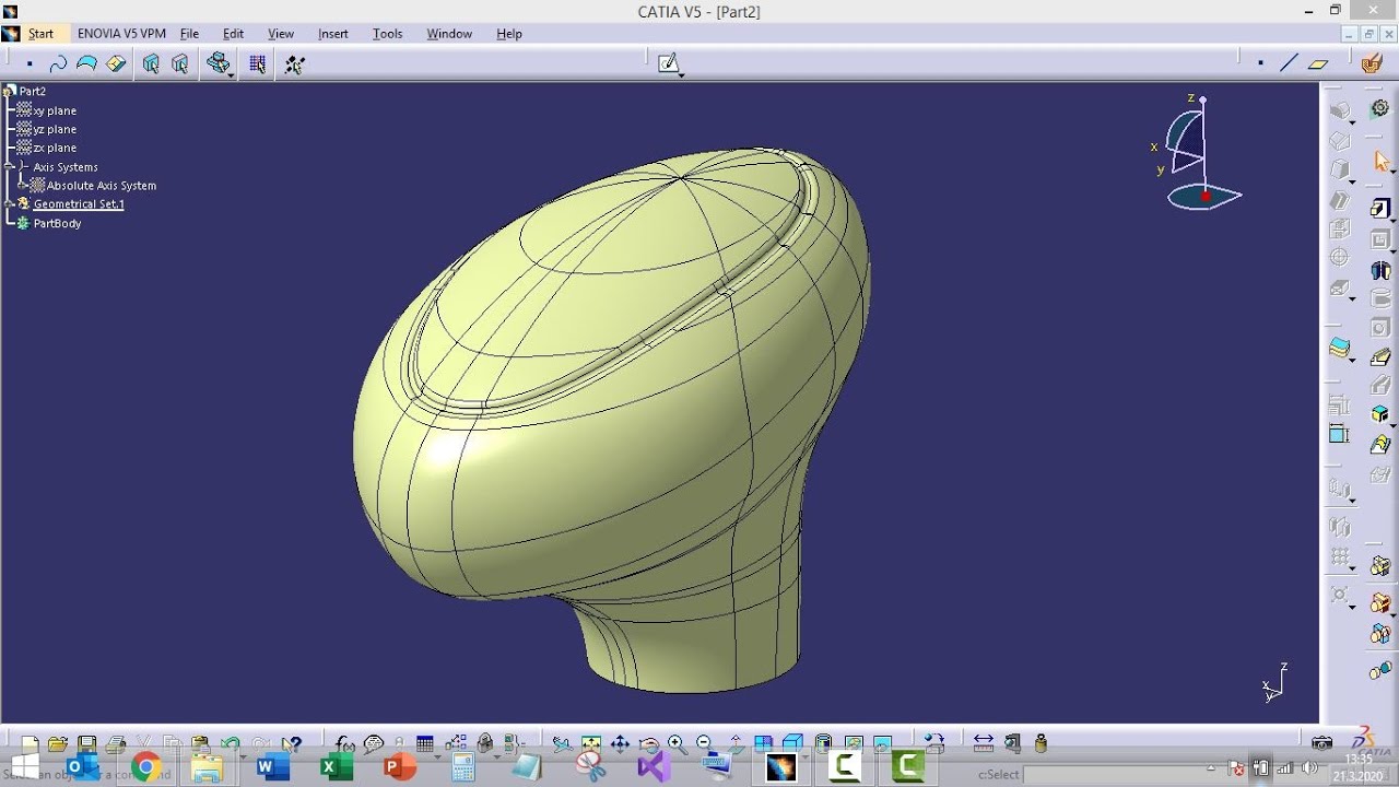 Catia Car Gear Stick