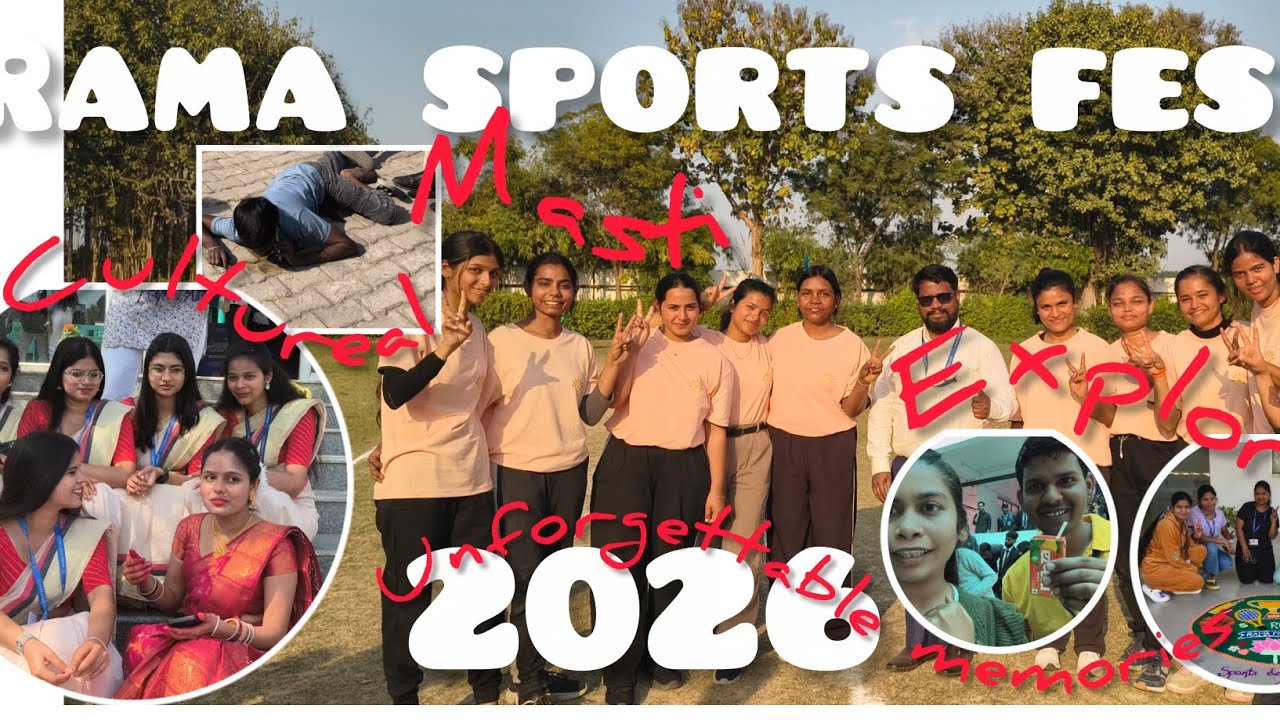 Rama sports fest 2026♾️ | experience time 🍀👍| unforgettable memories of college life 🤞🧿 