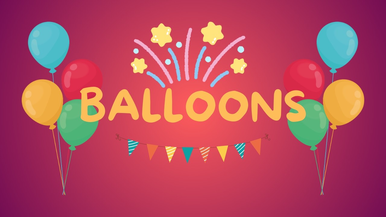 Baloon Pink Yellow Low-Stimulation-Babysensory-Video